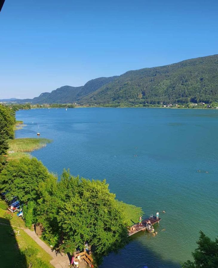 Maren Seeblick Appartement Haus Haensel&Gretel Direkt Am Ossiacher See Mit Hallenbad Skiarena Gerlitzen Stiegl Ngoại thất bức ảnh